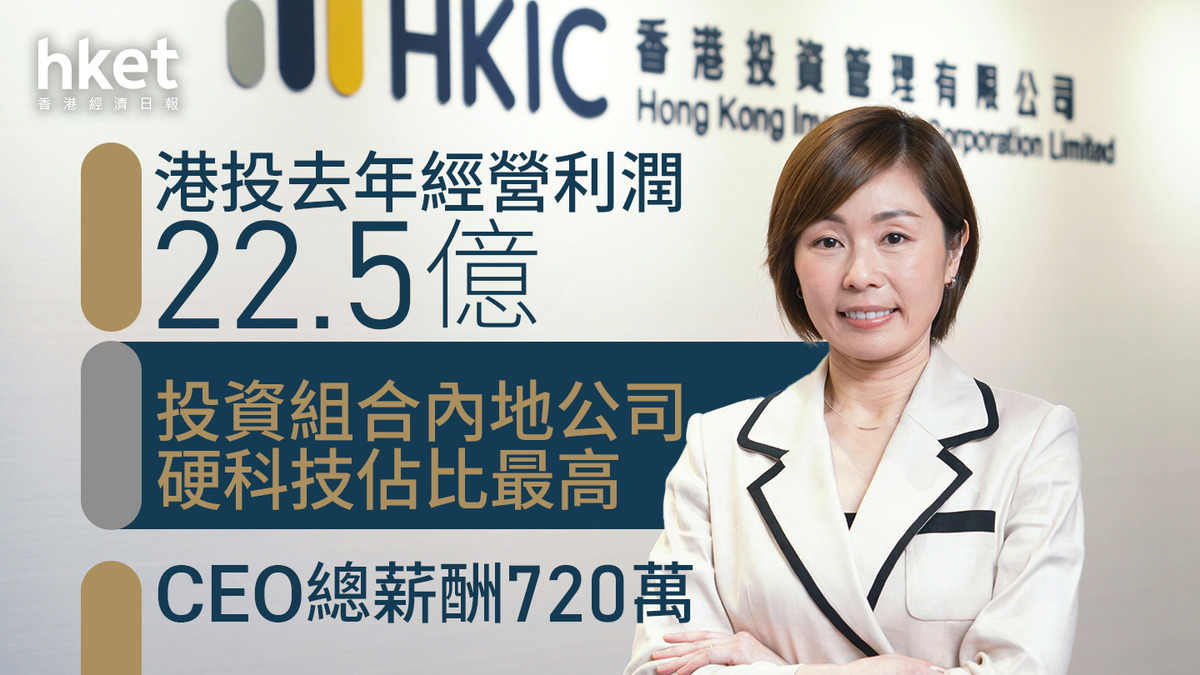 港投去年經營利潤22.5億　投資組合內地公司、硬科技佔比最高